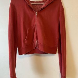 Brandy Melville cropped zip up